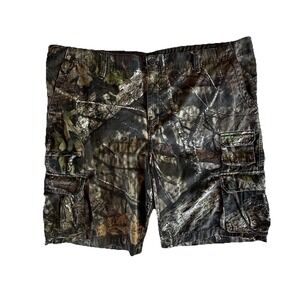 Vintage Y2K Faded Glory Mossy Oak Breakup Country Size 46 Camo Cargo Shorts